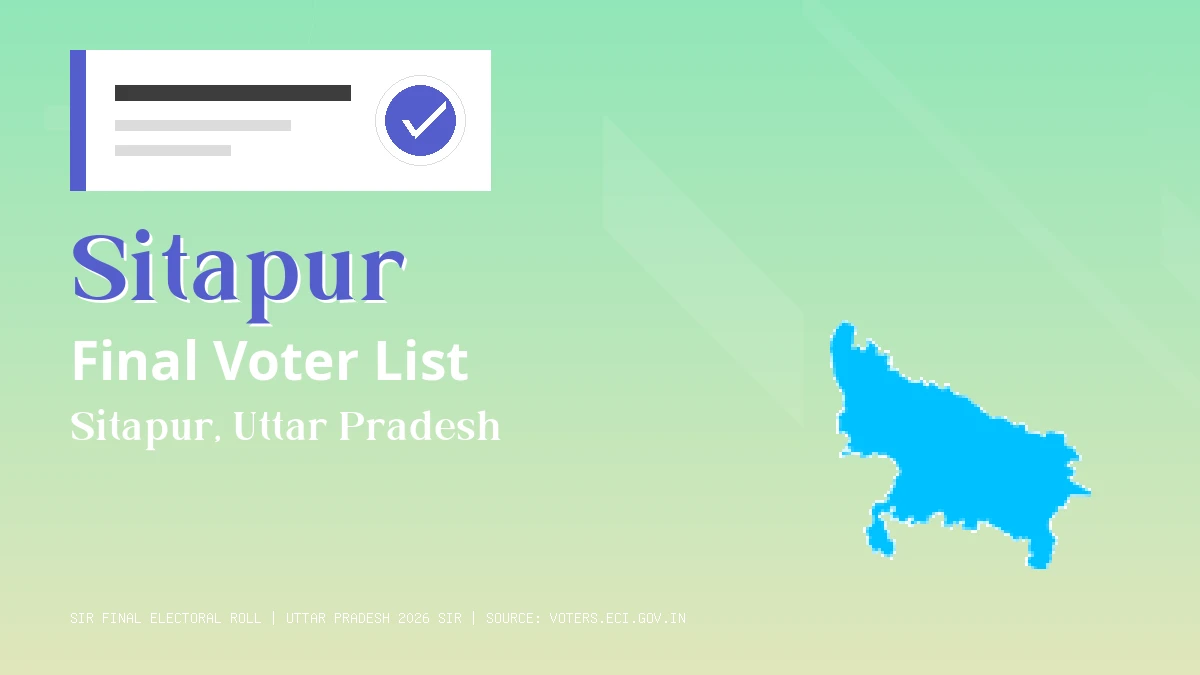 Sitapur Final Voter List Uttar Pradesh