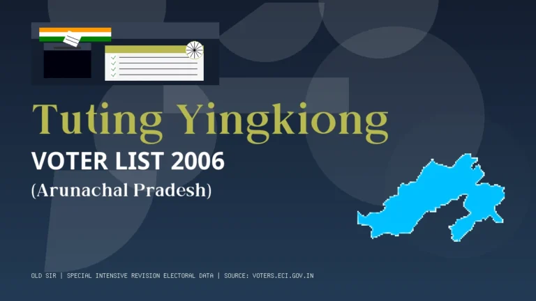 Tuting Yingkiong (Upper Siang)
