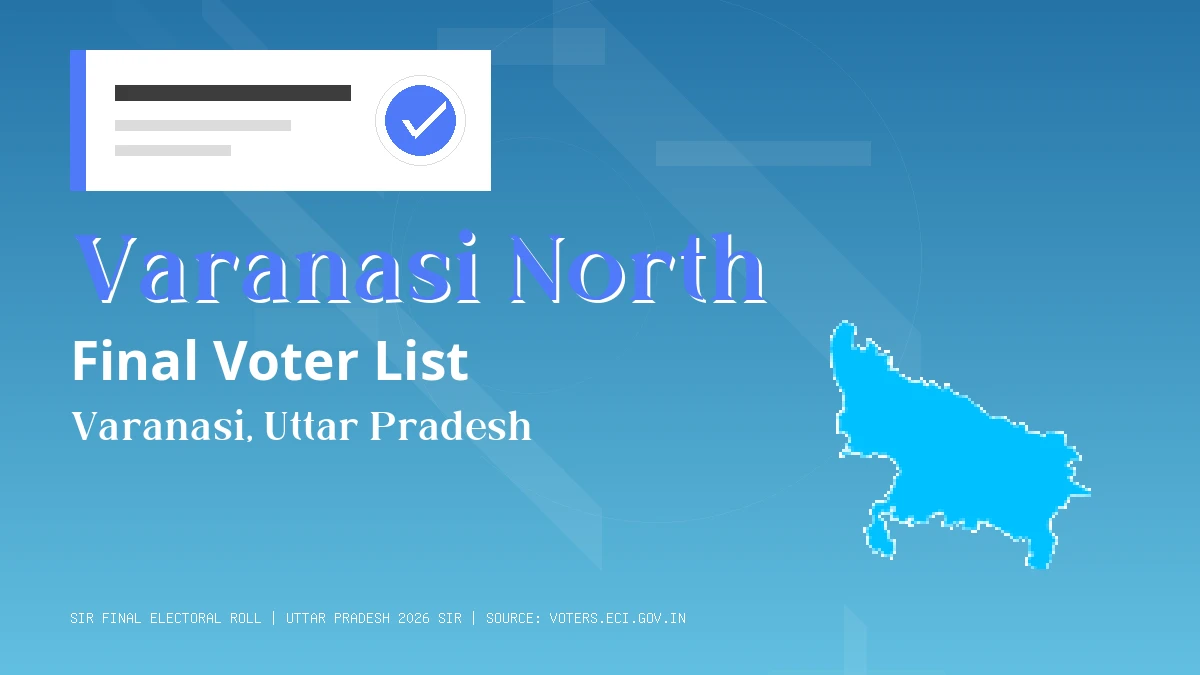 Varanasi North Final Voter List Uttar Pradesh