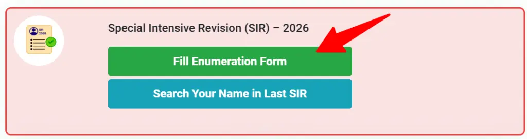 Sir Form Example How to Check 2026 SIR Form Status by EPIC Number at voters.eci.gov.in ...
