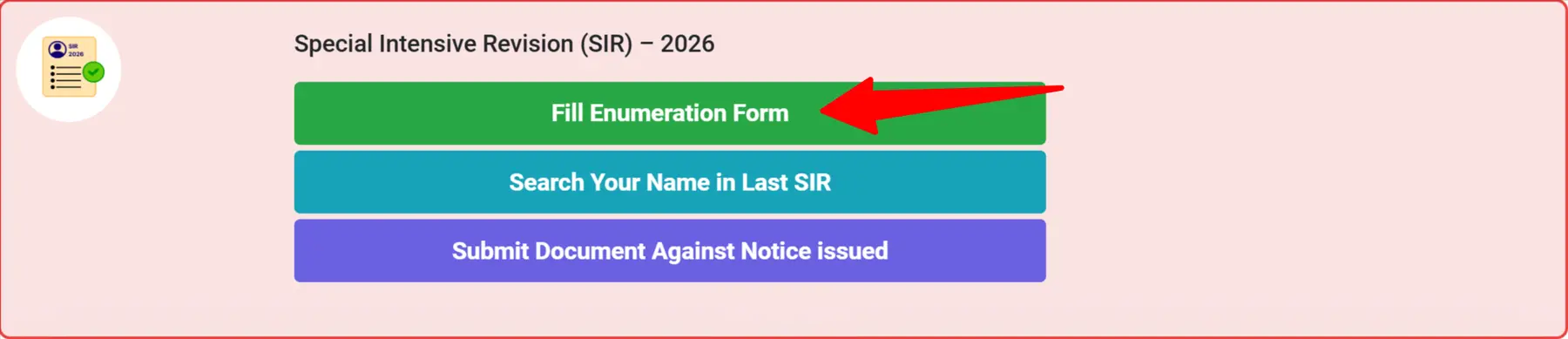 Fill Enumeration Form