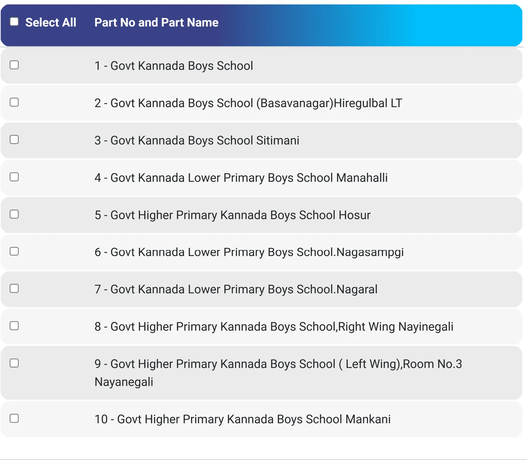 Polling Station-wise List