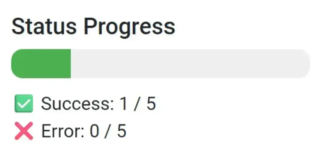Download Status and Progress