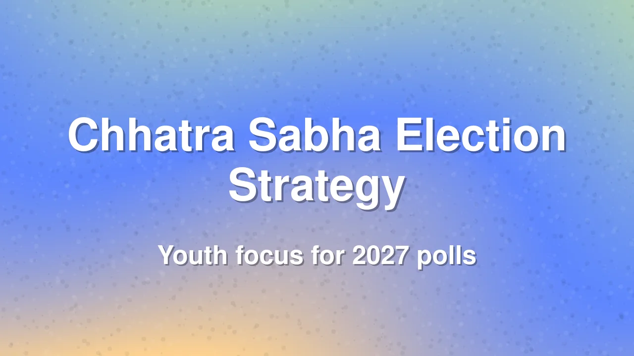 Samajwadi Chhatra Sabha holds meeting in Sitapur for 2027 election strategy
