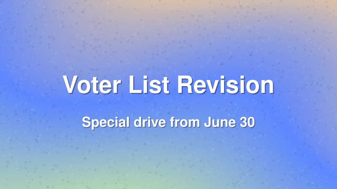 Special Voter List Revision Drive in Karnataka