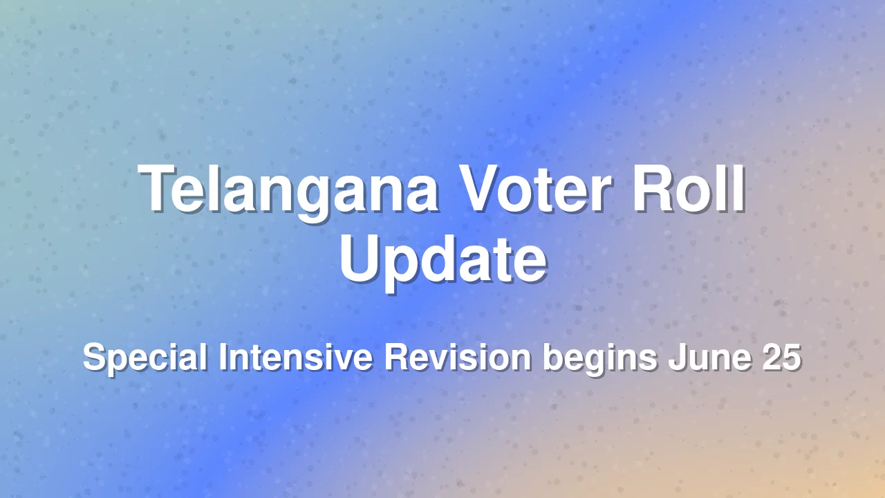 Telangana election authorities flag 90 lakh voter discrepancies