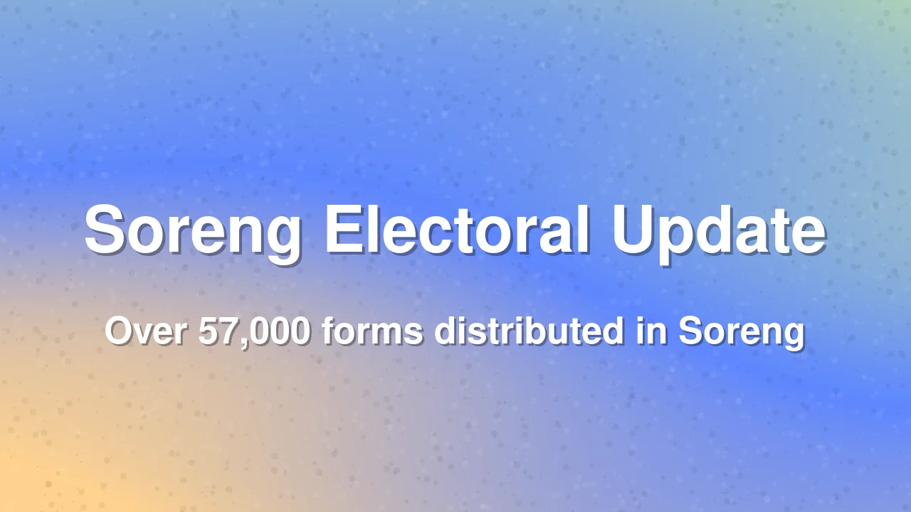 Soreng District Electoral Roll Verification Update