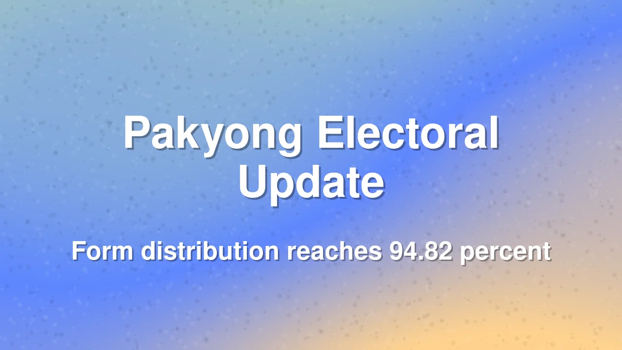 Pakyong District Reaches 94.82 Percent Coverage in Electoral Form Distribution