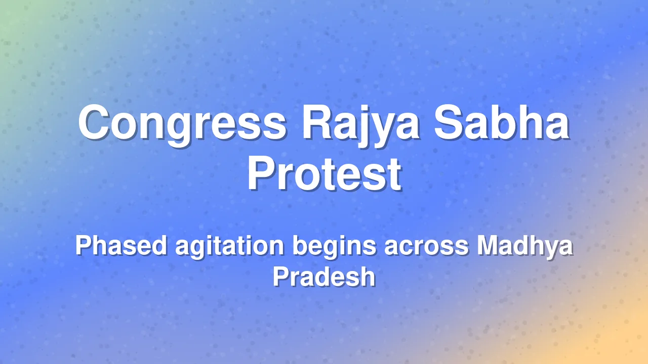 Congress to launch phased protest against Election Commission in Madhya Pradesh