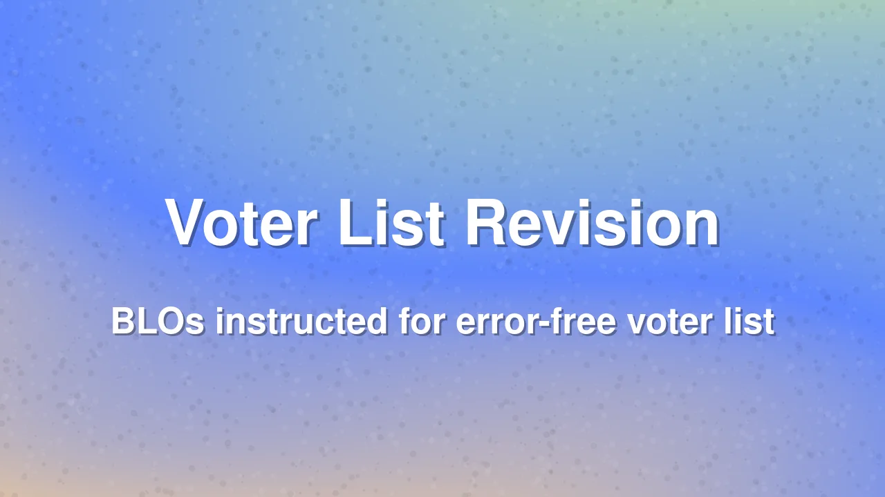 Voter List Revision: Officials Instructed to Ensure Error-Free Records in Giridih