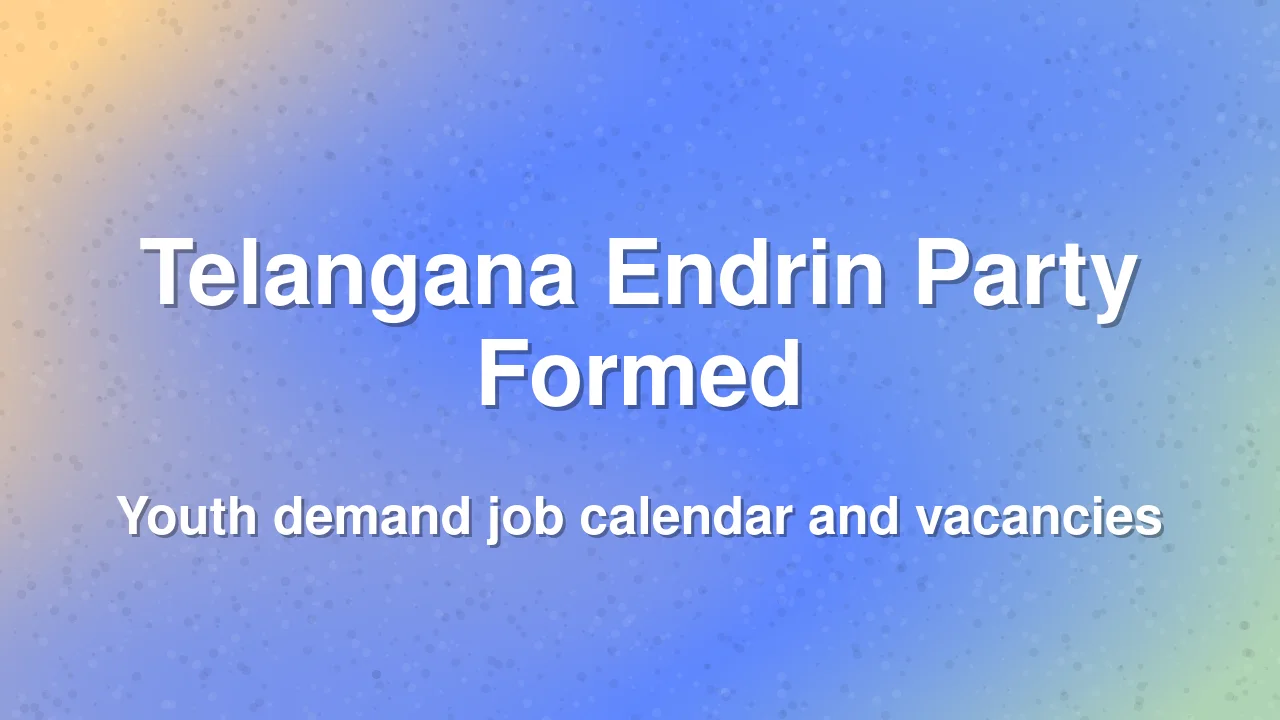 Unemployed youth in Telangana announce new political party