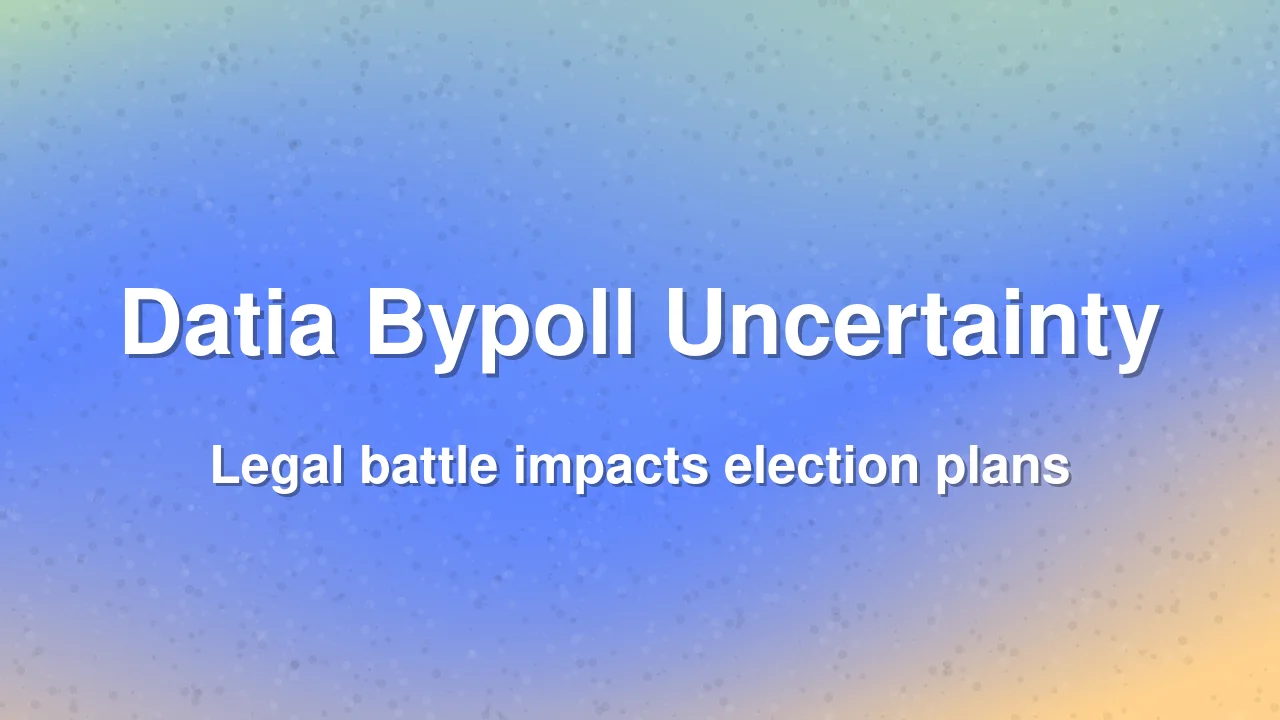 Datia Bypoll Countdown: Rajendra Bharti Awaits Court Verdict