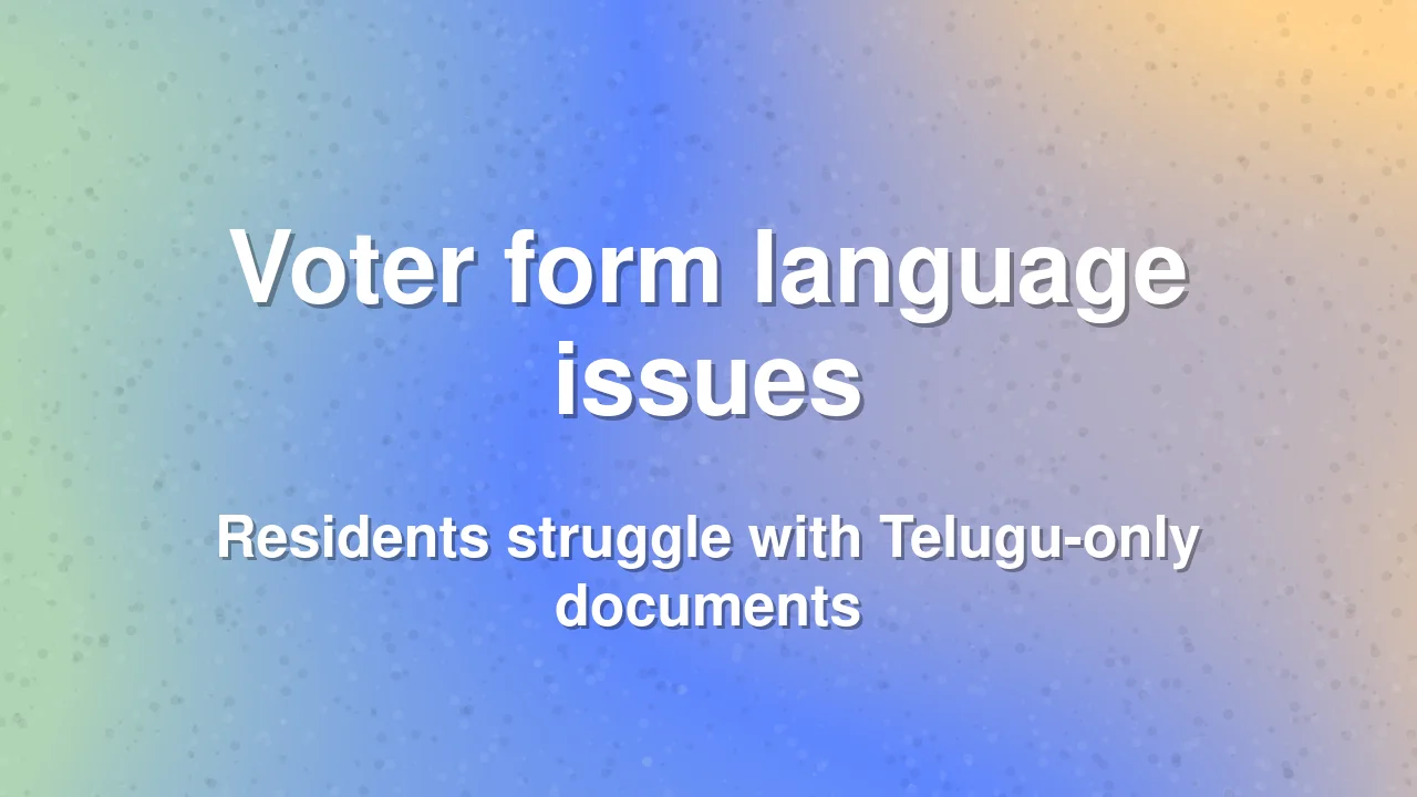 Language barriers hit voter revision in Rajendranagar