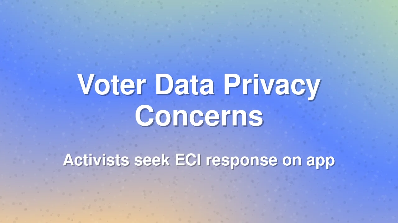 ECI urged to clarify on private app accessing voter data