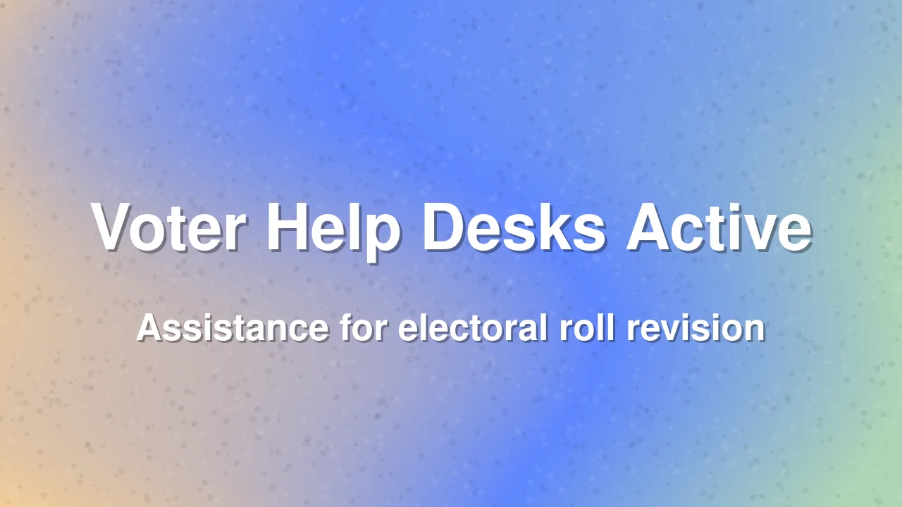 PCMC Sets Up Help Desks for Electoral Roll Revision