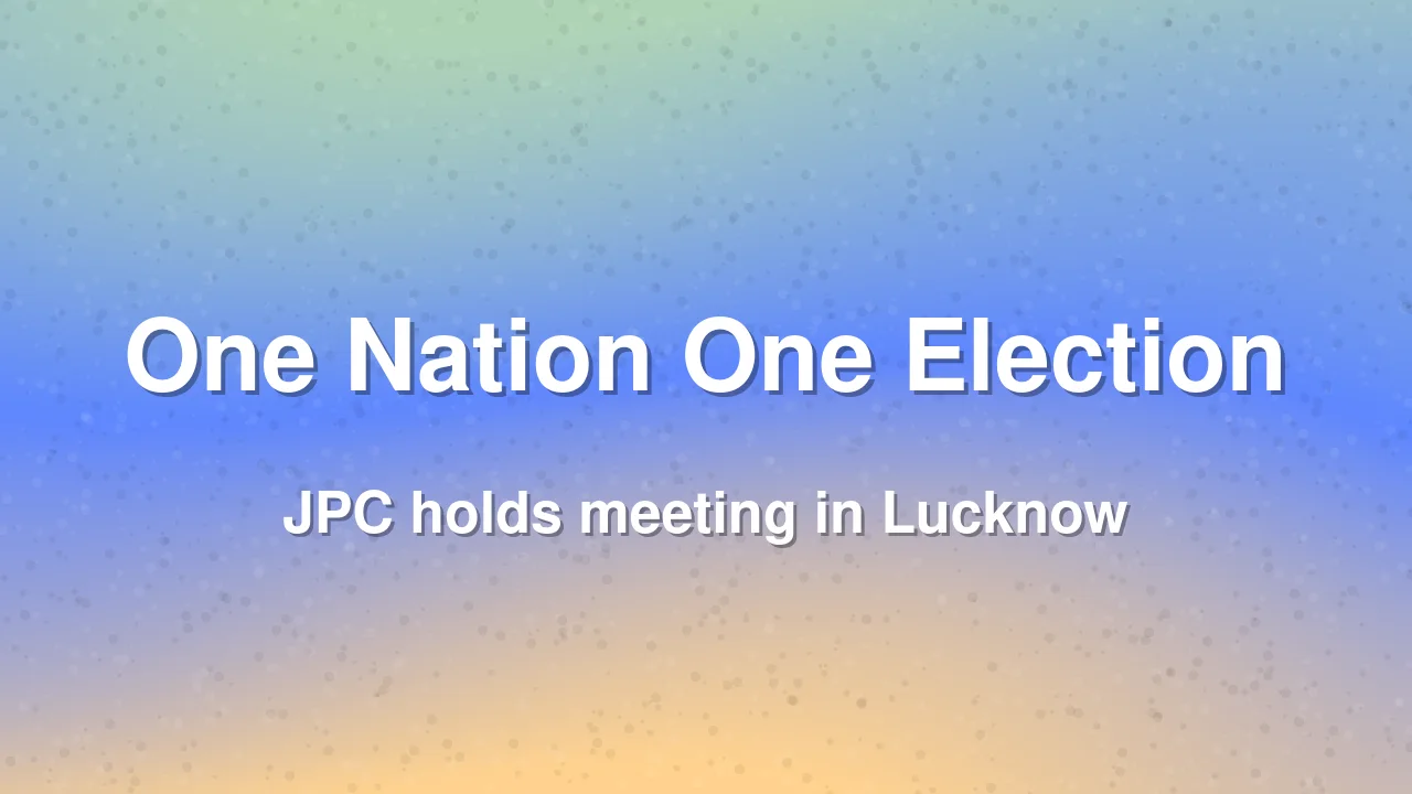 NDA and Opposition Clash Over One Nation One Election Plan