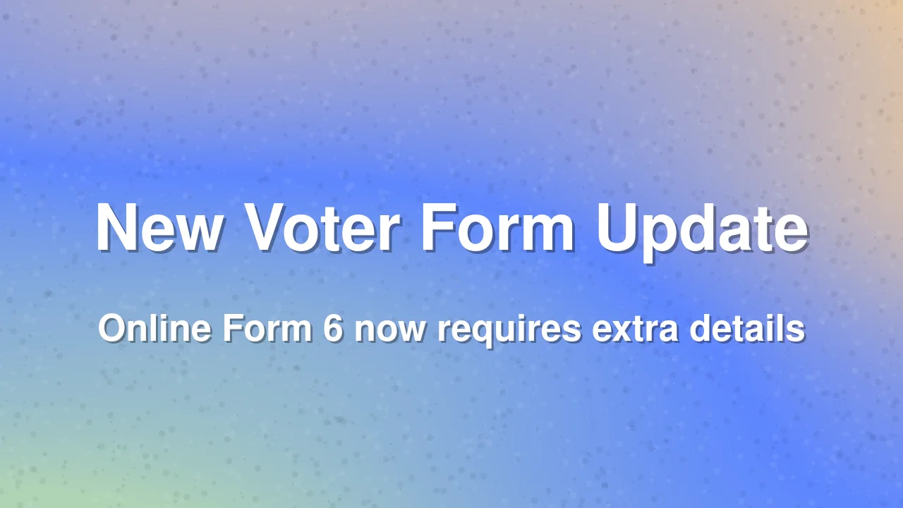 Election Commission adds new declaration to online Form 6