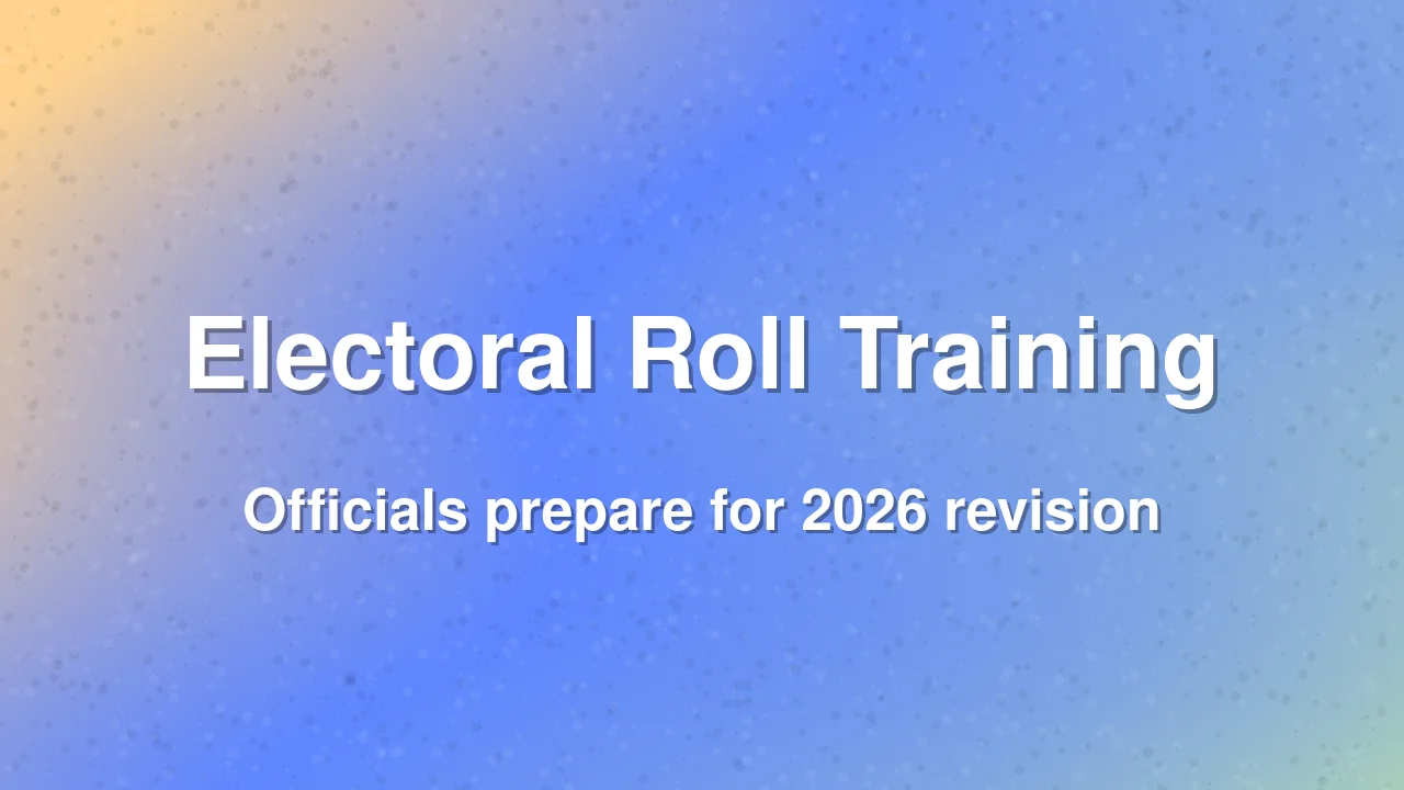 Electoral Roll Revision Training Held in Meluri and Kiphire