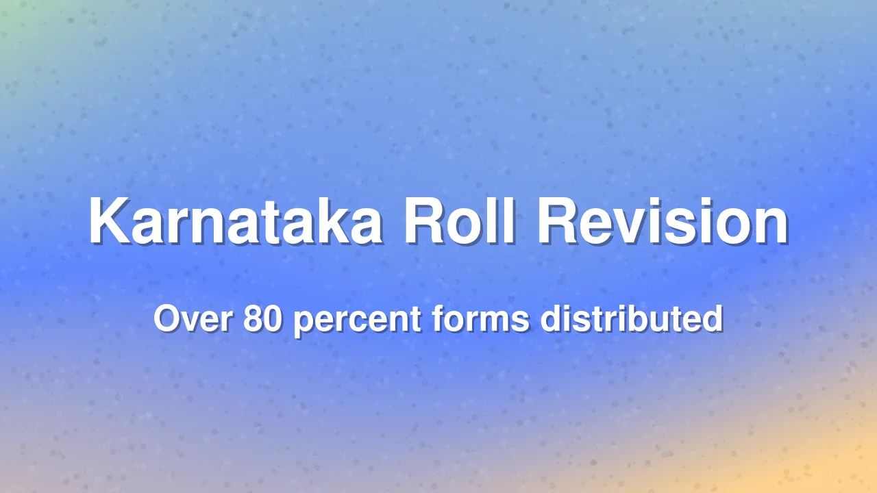 Karnataka Electoral Roll Revision Update