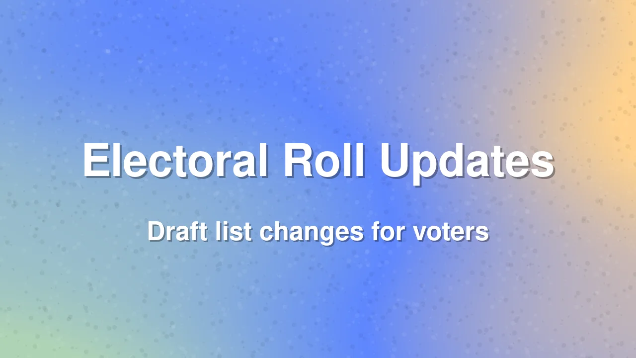 Draft Electoral Rolls Update for Dadra and Nagar Haveli and Daman and Diu