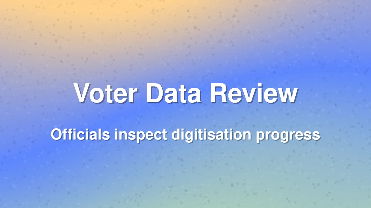 Telangana election officials review voter data work