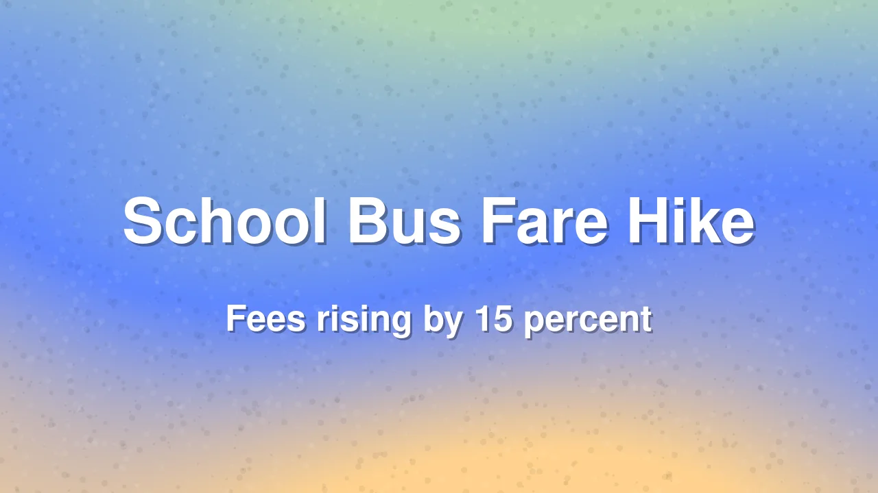 Maharashtra School Bus Fares to Increase by 15 Percent