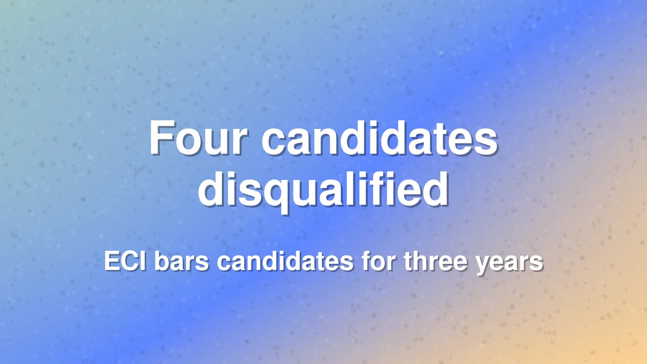 Election Commission disqualifies four candidates in Uttarakhand