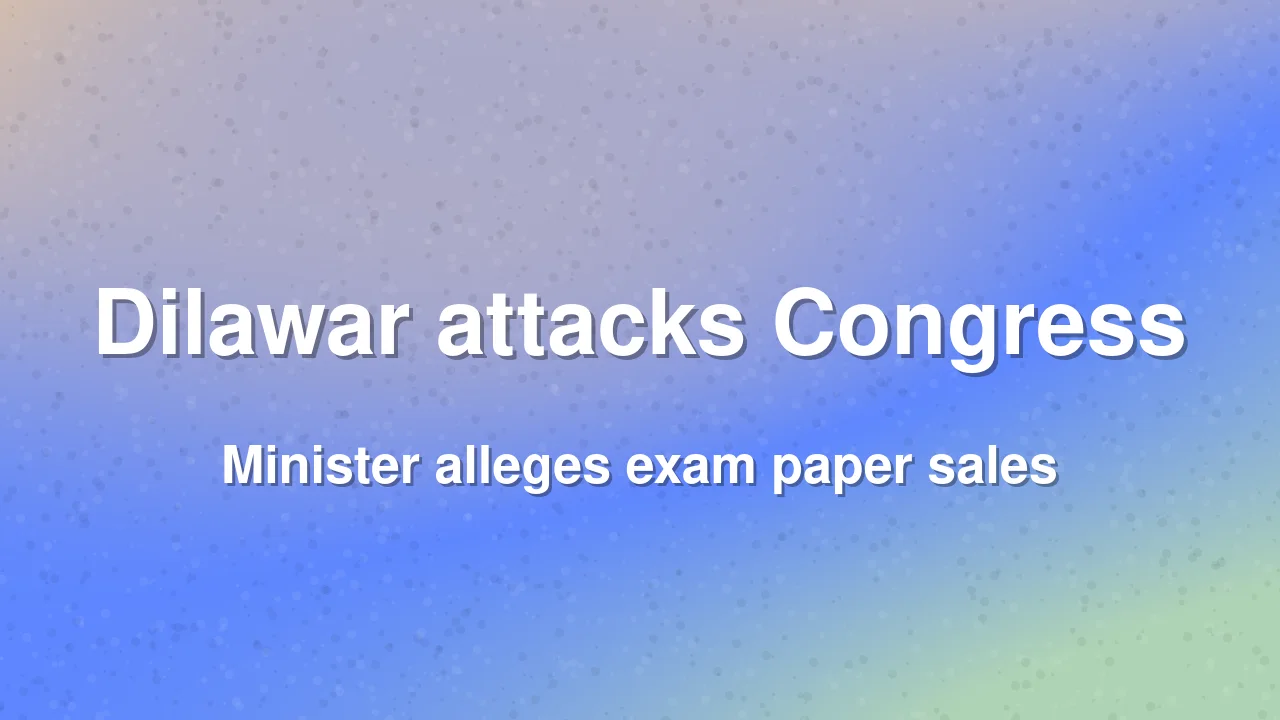 Madan Dilawar targets previous Rajasthan government over exam paper sales