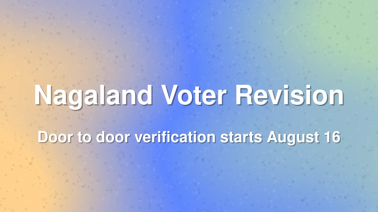 Nagaland starts special voter roll revision