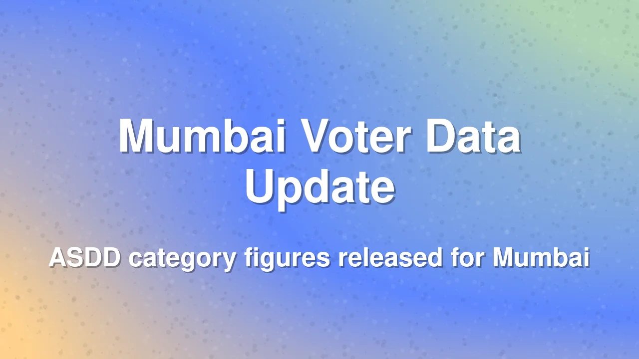 High ASDD voter numbers reported in Mumbai