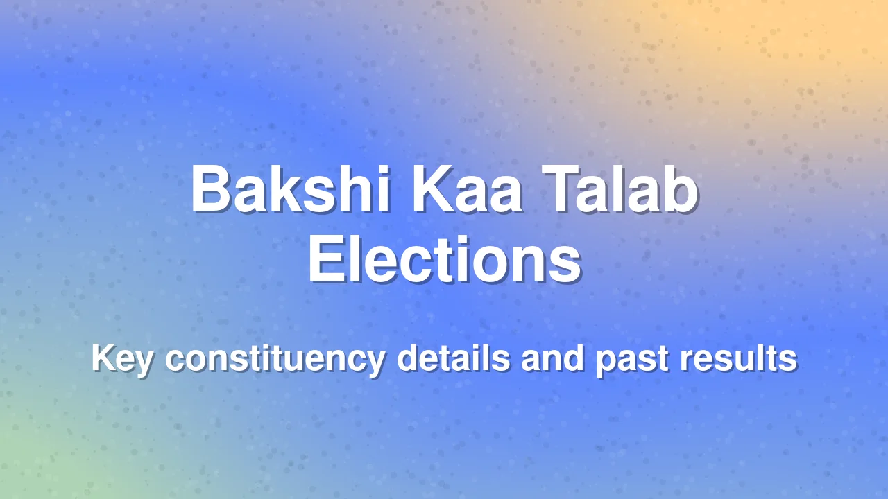 Bakshi Kaa Talab Assembly Constituency Overview