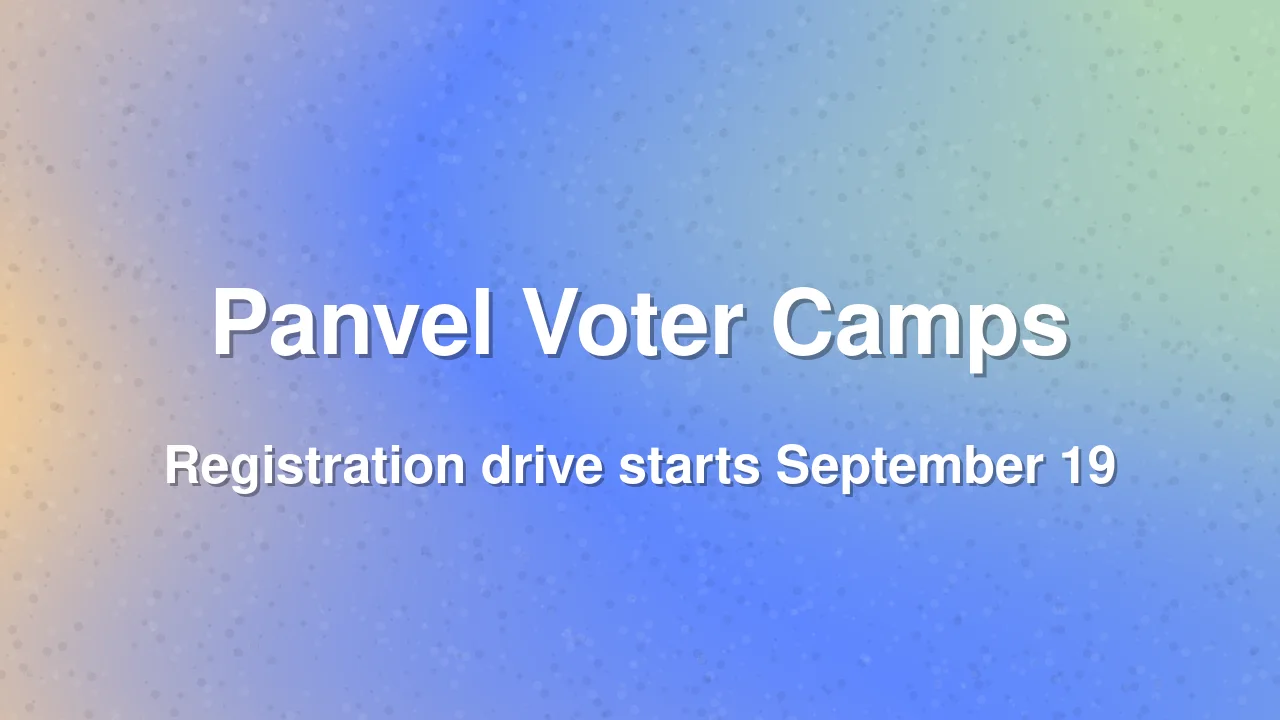 Special Voter Registration Camps in Panvel
