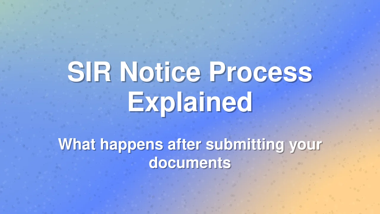 Understanding the SIR notice process in Hyderabad