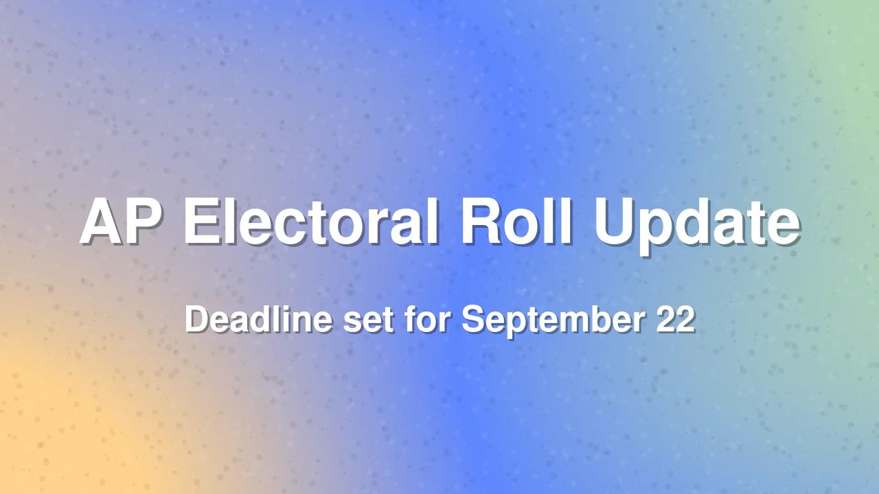 Andhra Pradesh Urban Local Bodies to Publish Electoral Rolls by September 22