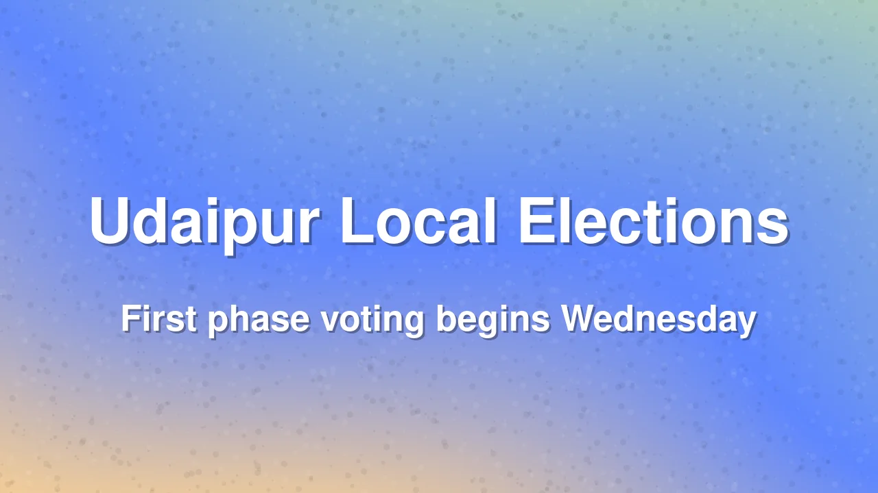 Urban Local Body Elections 2026: First Phase Voting in Udaipur District