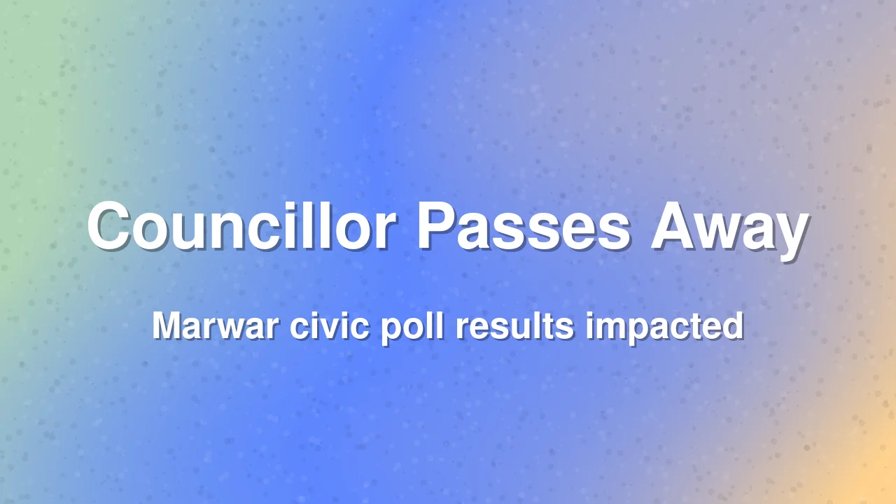 Independent Councillor Dies After Election Victory in Marwar