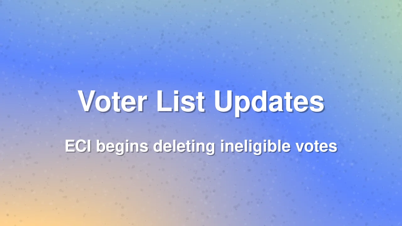 ECI begins deleting ineligible votes in Telangana