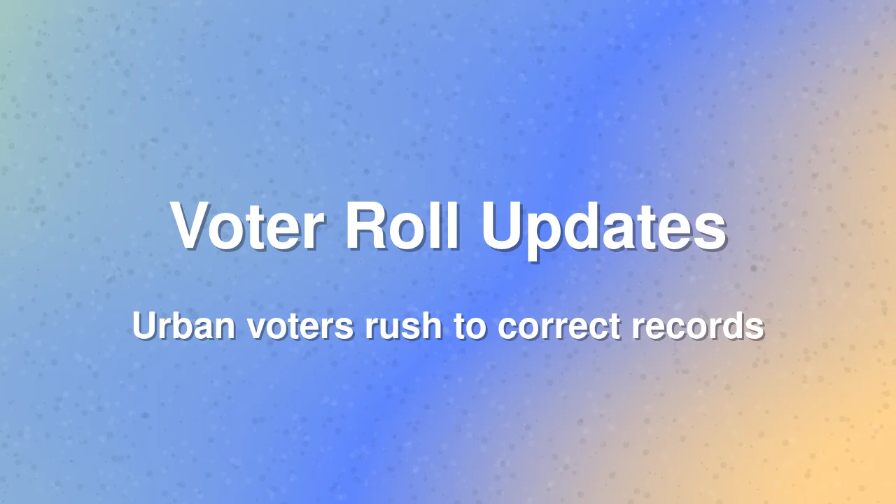 Urban Voters Rush to Update Electoral Rolls in Ranchi
