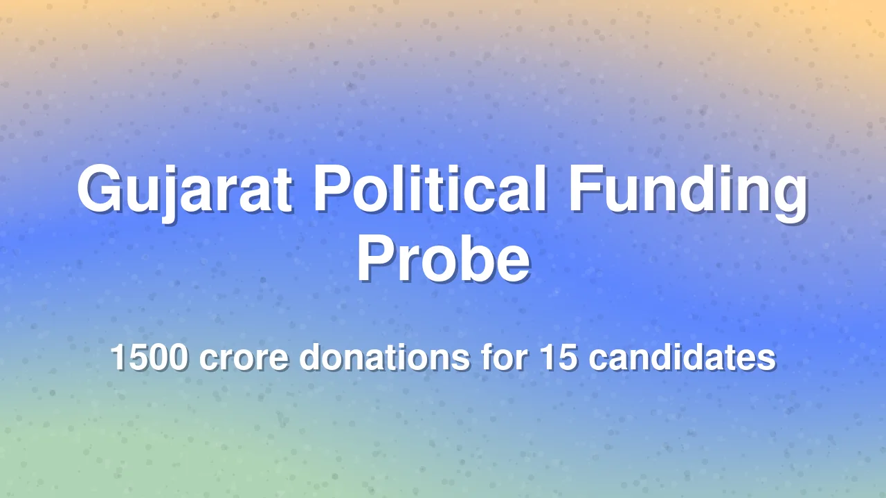 Gujarat Parties Receive 1500 Crore in Donations with Minimal Electoral Presence
