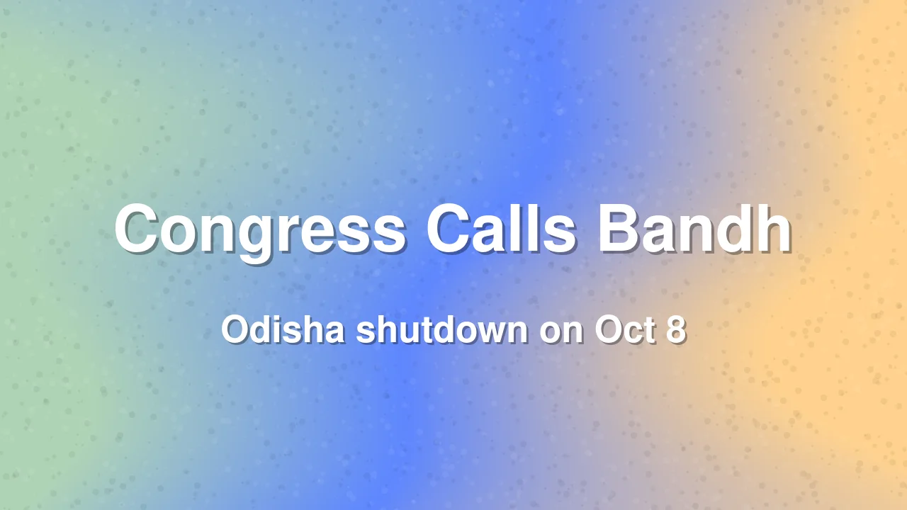 Congress Calls Bandh on Oct 8 Over Voter List, Textbook Row