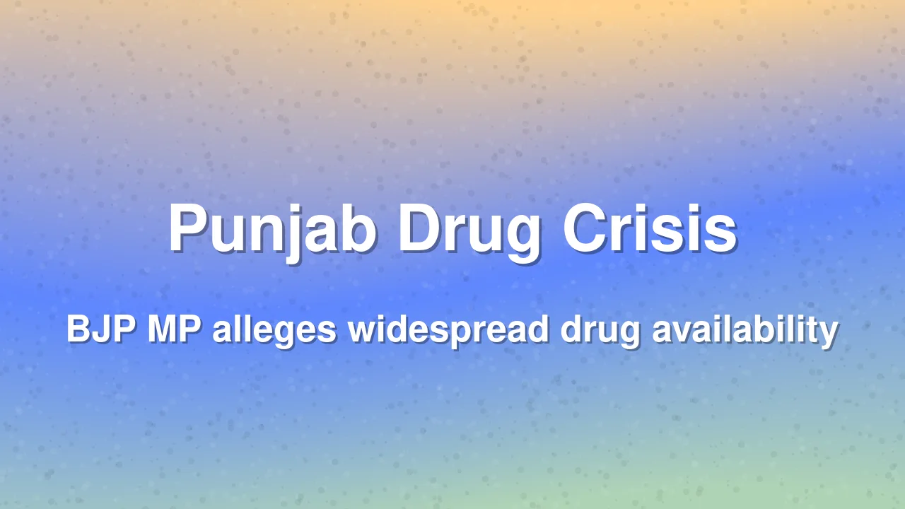 Raghav Chadha Targets Punjab Government Over Drug Crisis