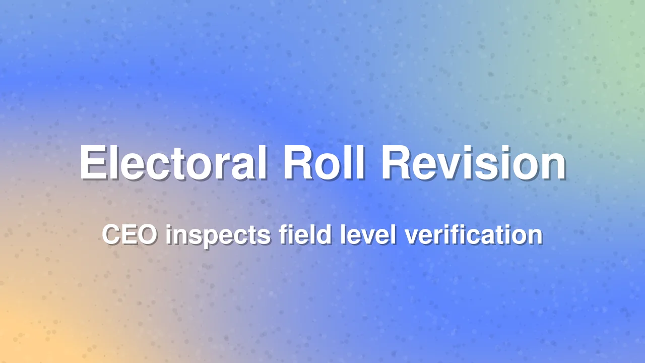 Telangana CEO Reviews Electoral Roll Revision in Adilabad