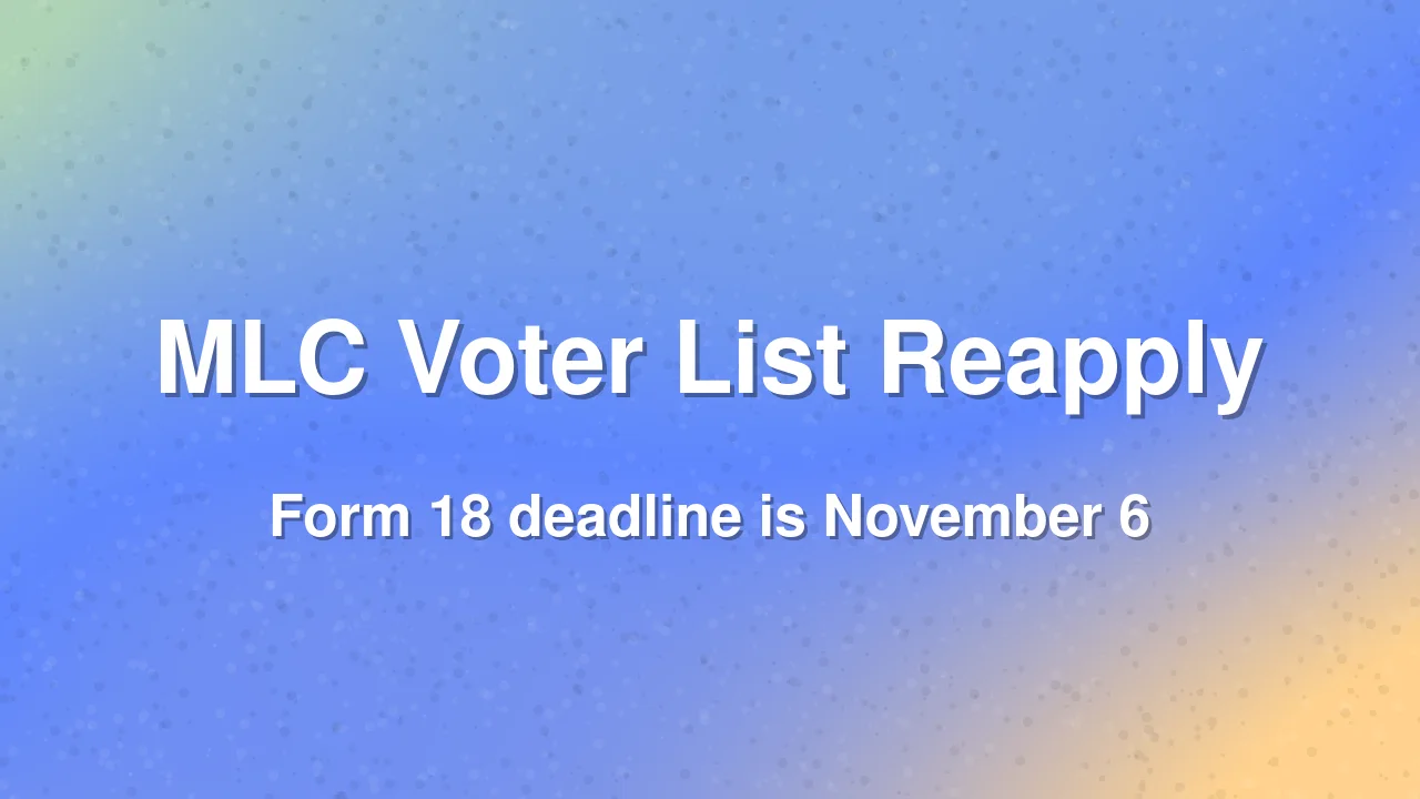 Graduates Must Reapply for Telangana MLC Voter List by November 6