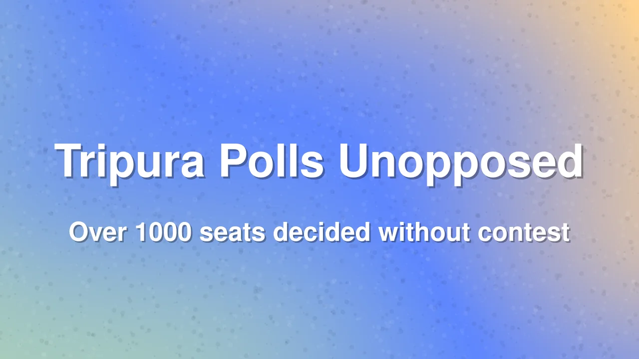 Unopposed Wins in Tripura Village Committee Elections