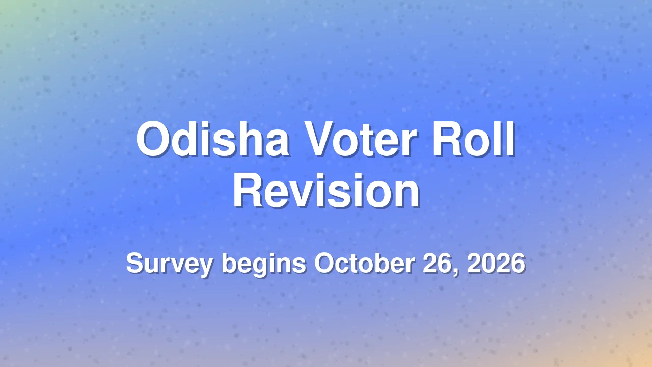Odisha SEC Launches Training for Panchayat and ULB Voter Roll Revision