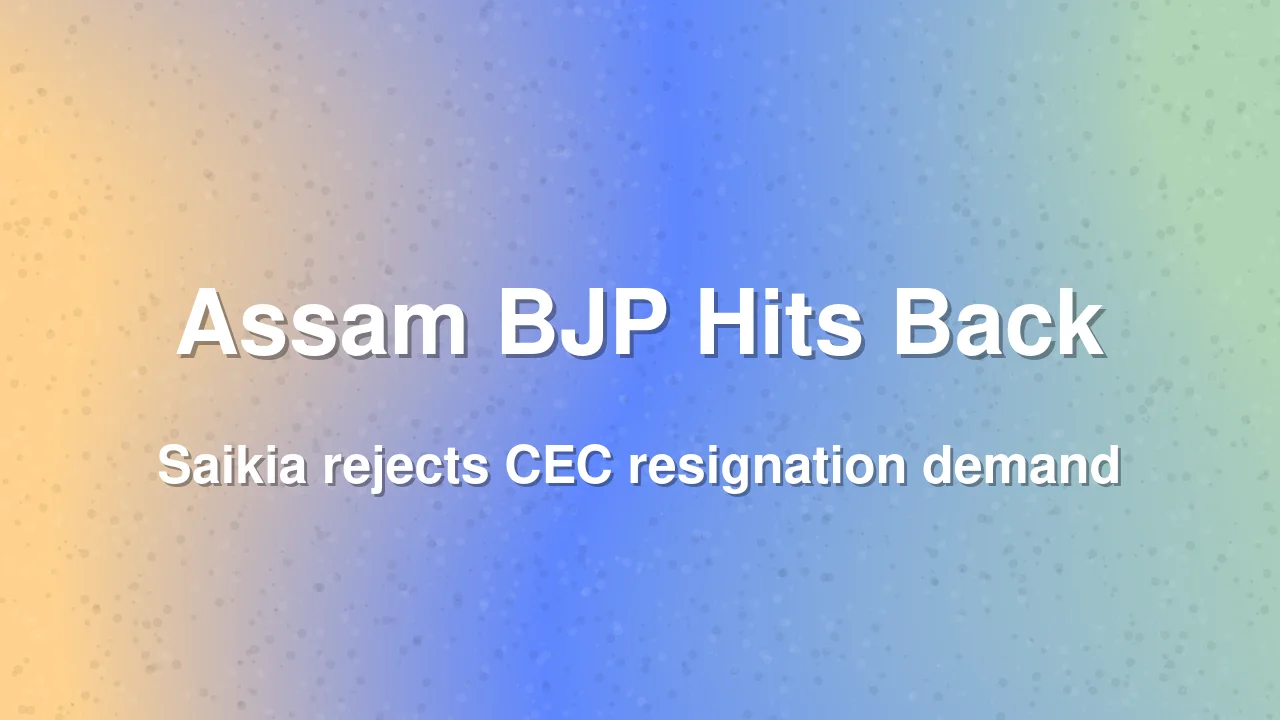 Assam BJP Chief Says Replacing CEC Gyanesh Kumar Won't Make Rahul Gandhi PM
