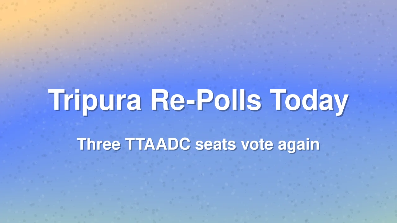 Tripura ADC Village Committee Re-Polls Held Today in Three Seats