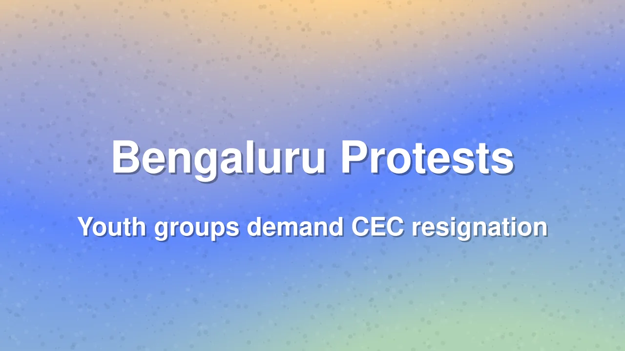 Bengaluru Protests Erupt Over Voter List Purge