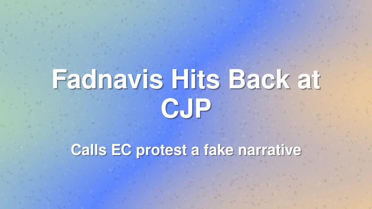 Fadnavis Rejects CJP Protest Demanding CEC Resignation Over SIR