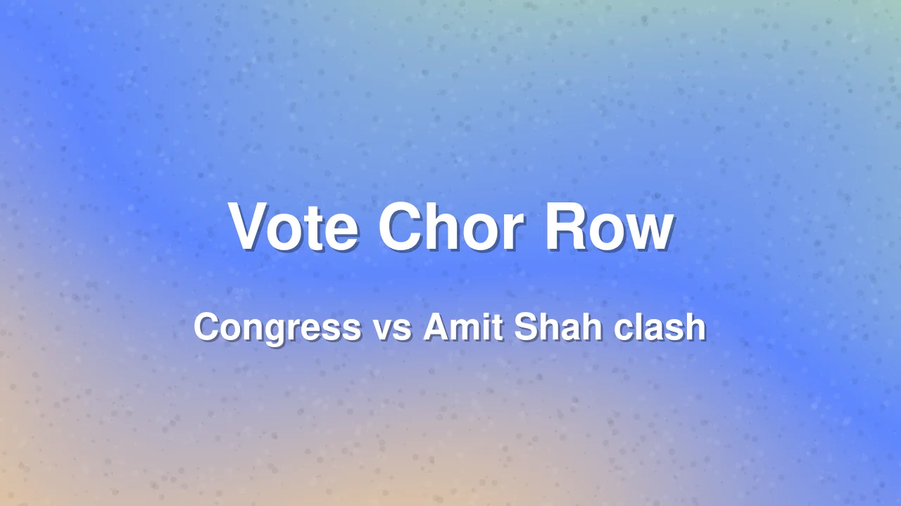 Congress Calls Amit Shah 'Vote Chor' Over 2029 Prediction